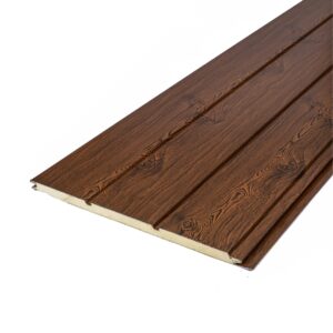 Siding Metálico - Café Nogal